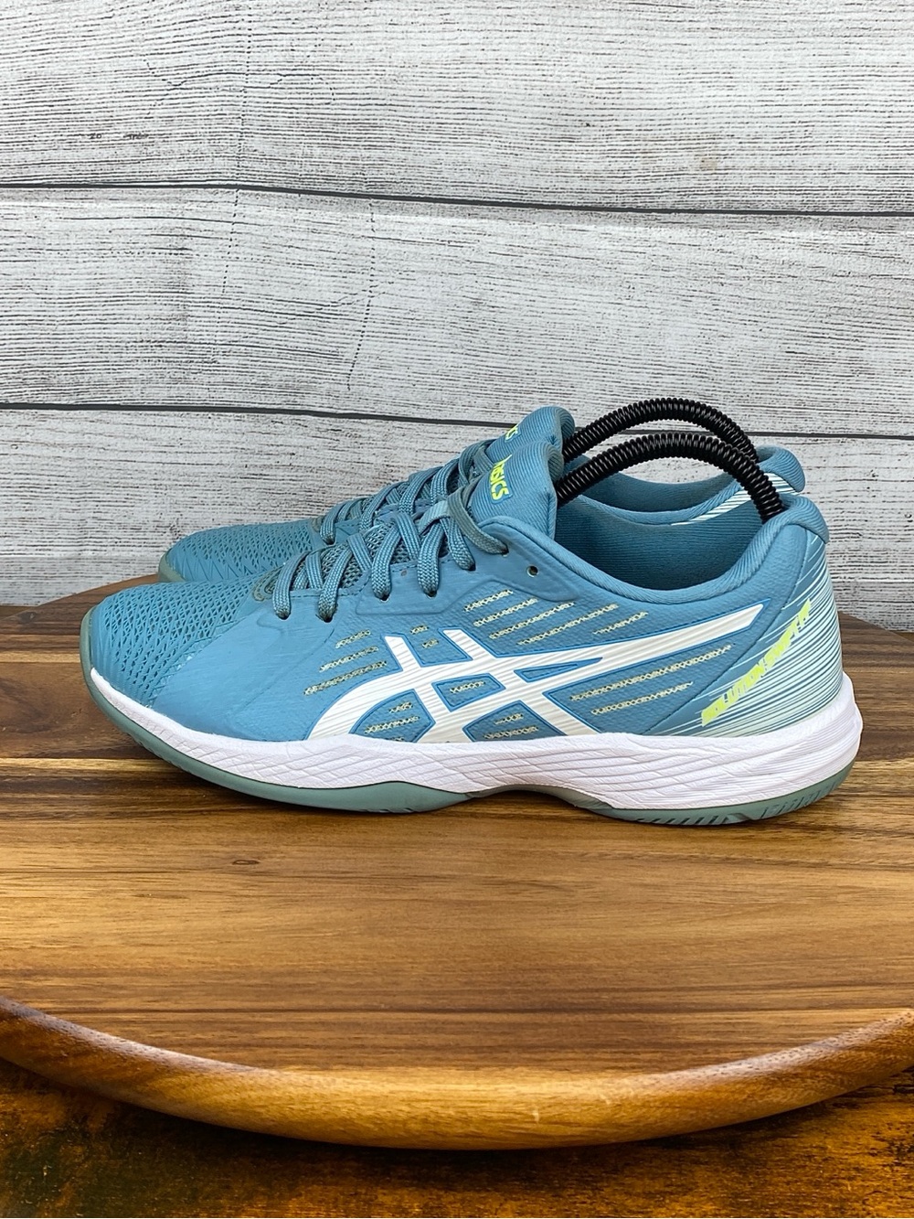 Asics Solution Swift FF Gris Blue Tennis Court Pickleball Shoe Women’s Size 8